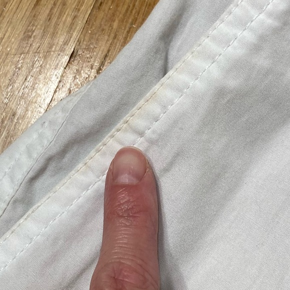 🎉LAST CALL🎉 Vince White Cotton Elastic Drawstring Shorts L - Picture 4 of 11